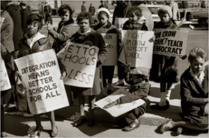 נגד חינוך נפרד ללבנים ושחורים, שנות החמישים